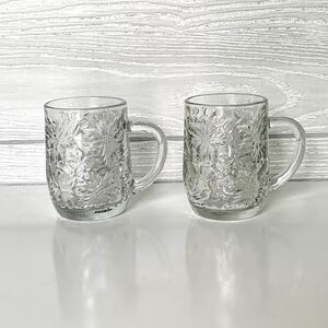 Set of 2 Princess House Fantasia Crystal Mugs